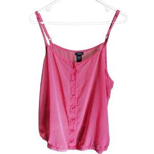 Torrid Size 0 = Large tank cami polka dot red strappy shirt top